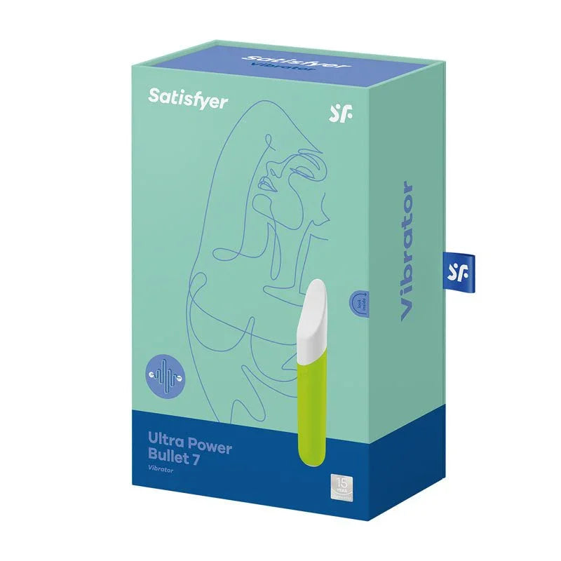 Satisfyer Ultra Power Bullet 7 - Bullet in Green retail box
