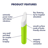 Buy Satisfyer Ultra Power Bullet 7 - Green USB Rechargeable Bullet – Naughtyhut NZ sex toys online. Discreet delivery & top brands.