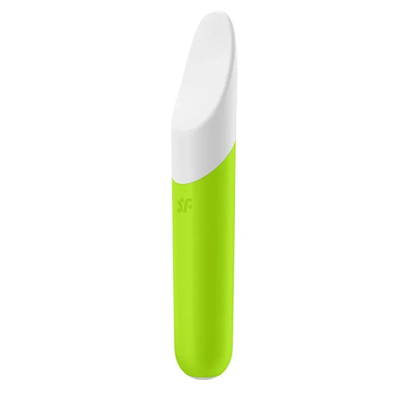 Satisfyer Ultra Power Bullet 7 - Bullet in Green, angled view