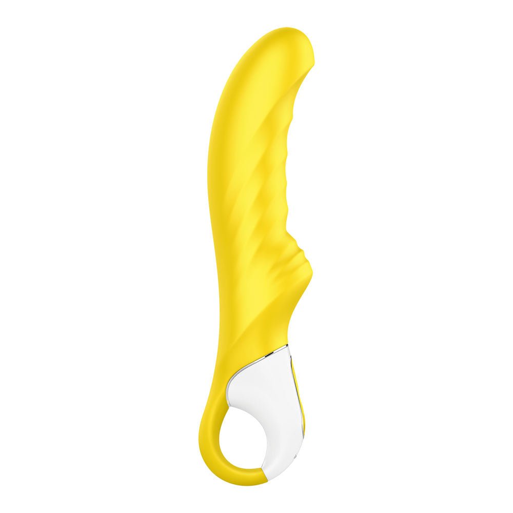 Buy Satisfyer Vibes - Yummy Sunshine - Yellow USB Rechargeable Vibrator – Naughtyhut NZ sex toys online. Discreet delivery & top brands.