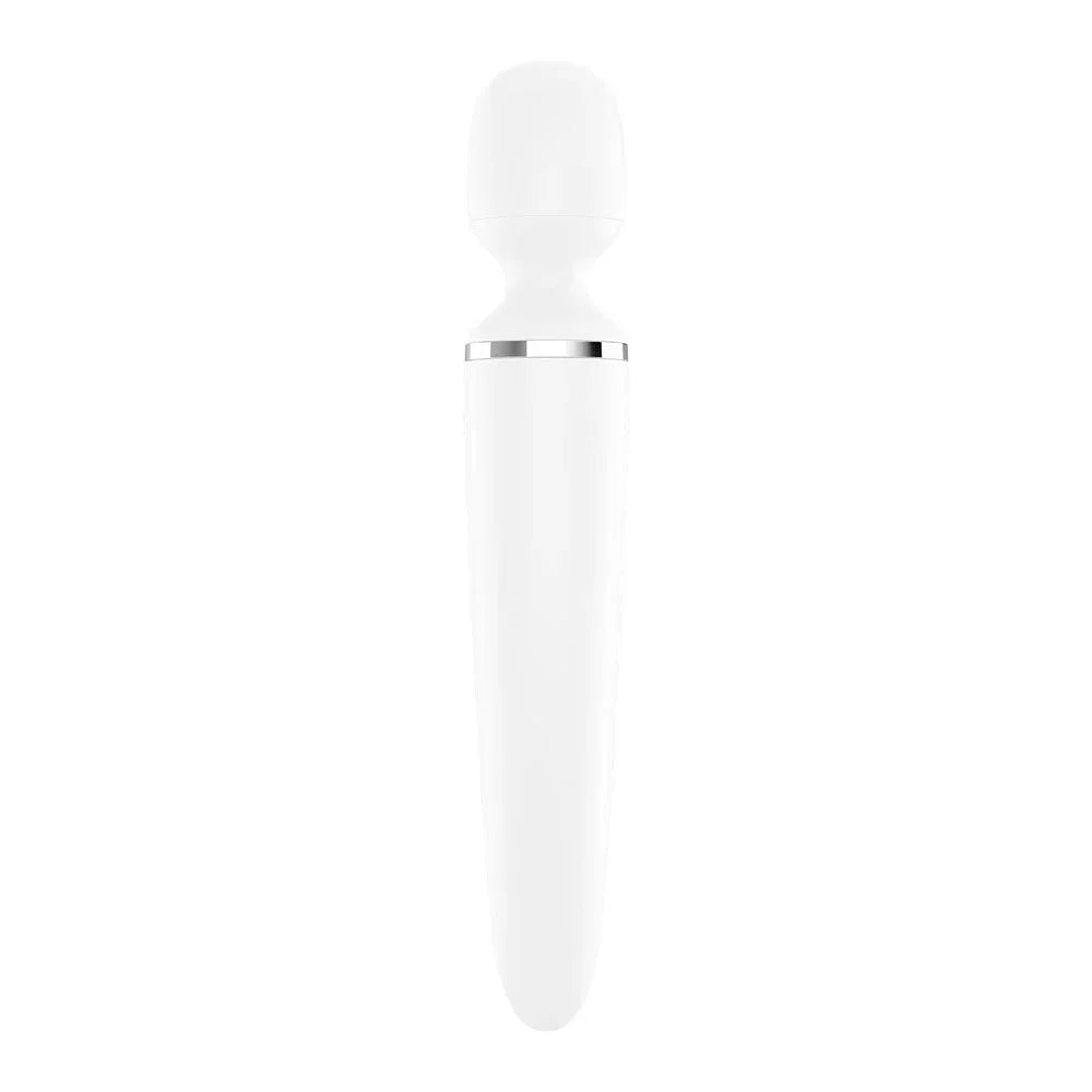 Satisfyer Wand-er Woman - Massager Wand in White, three-quarter view