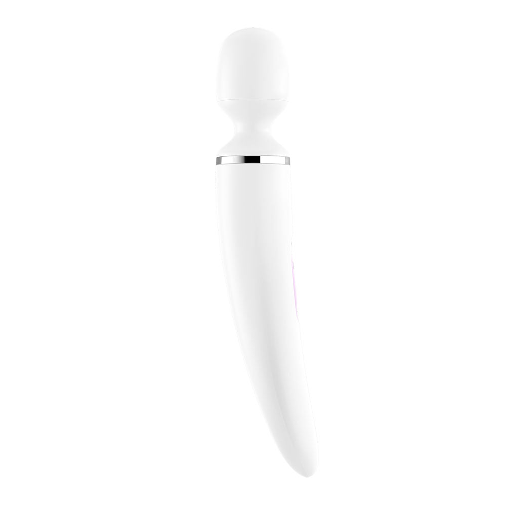 Buy Satisfyer Wand - er Woman - White USB Rechargeable Massager Wand – Naughtyhut NZ sex toys online. Discreet delivery & top brands.