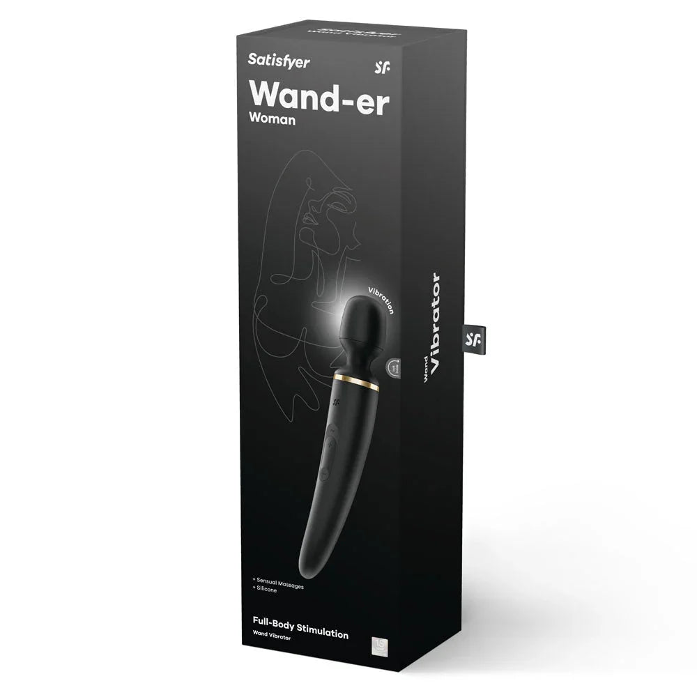 Satisfyer Wand-er Woman - Massager Wand in Black retail box