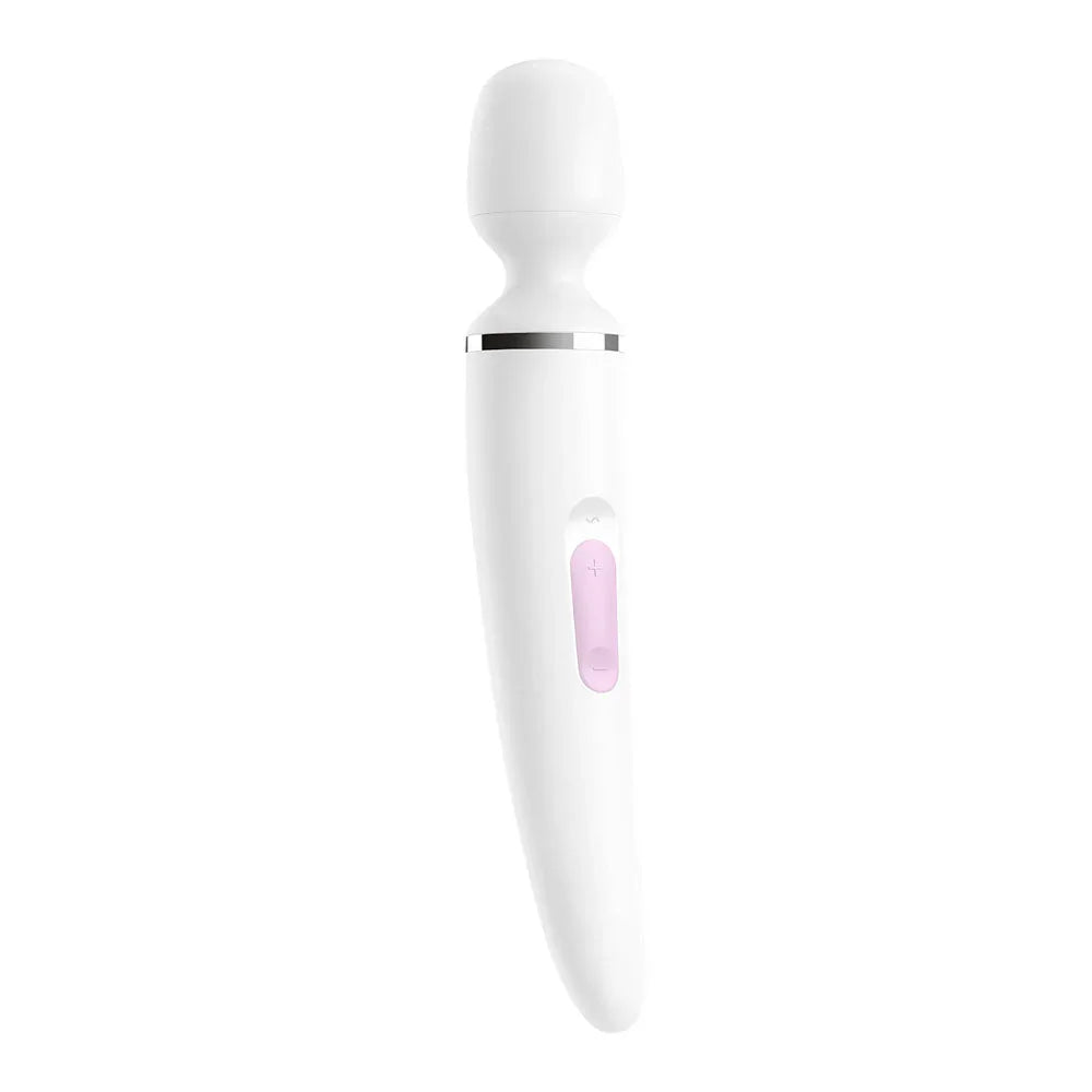Satisfyer Wand-er Woman - Massager Wand in White, side profile