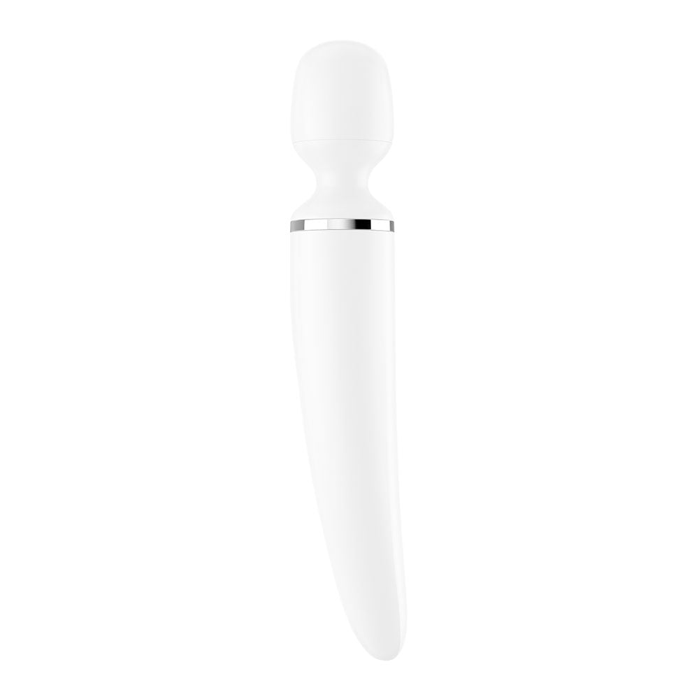 Buy Satisfyer Wand - er Woman - White USB Rechargeable Massager Wand – Naughtyhut NZ sex toys online. Discreet delivery & top brands.