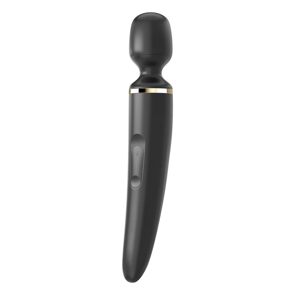 Buy Satisfyer Wand - er Woman - Black USB Rechargeable Massager Wand – Naughtyhut NZ sex toys online. Discreet delivery & top brands.