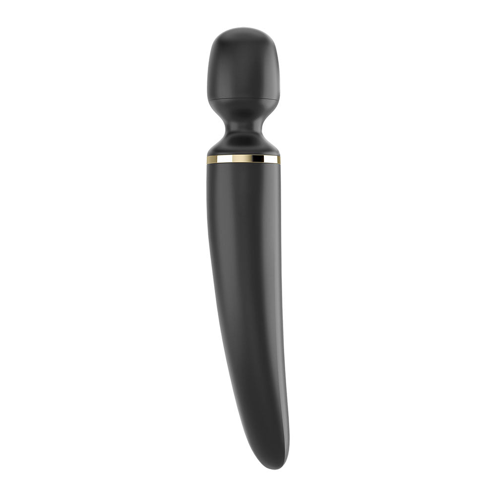 Satisfyer Wand - er Woman - Black USB Rechargeable Massager Wand – Sex toys NZ by Naughtyhut. Discreet delivery nationwide.