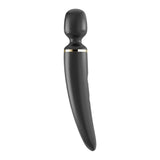 Buy Satisfyer Wand - er Woman - Black USB Rechargeable Massager Wand – Naughtyhut NZ sex toys online. Discreet delivery & top brands.