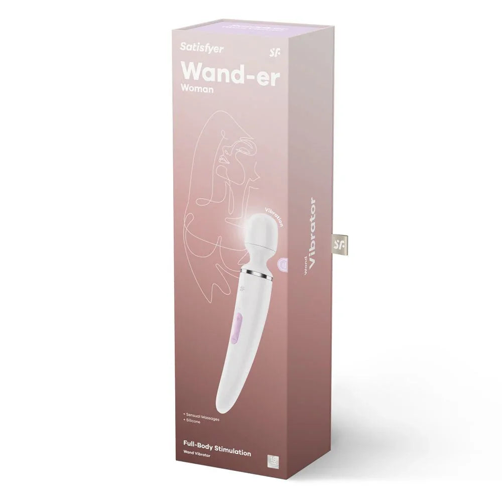 Satisfyer Wand-er Woman - Massager Wand in White retail box