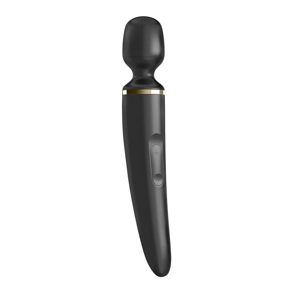 Buy Satisfyer Wand - er Woman - Black USB Rechargeable Massager Wand – Naughtyhut NZ sex toys online. Discreet delivery & top brands.