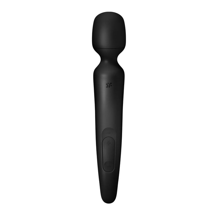 Satisfyer Wand - erland - Black - Black/Rose Gold USB Rechargeable Massage Wand – Sex toys NZ by Naughtyhut. Discreet delivery nationwide.