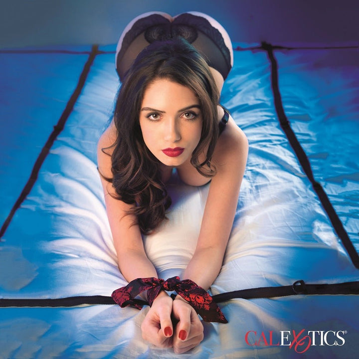 Scandal 8 Points of Love Bed Restraint – Sex toys NZ by Naughtyhut. Discreet delivery nationwide.