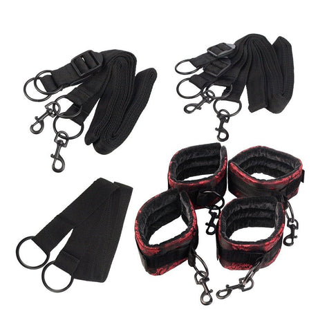 Buy Scandal Bed Restraints Red – Naughtyhut NZ sex toys online. Discreet delivery & top brands.