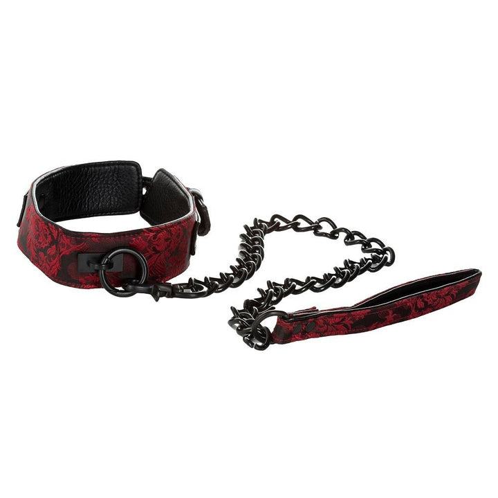 Scandal Collar with Leash Red – Sex toys NZ by Naughtyhut. Discreet delivery nationwide.