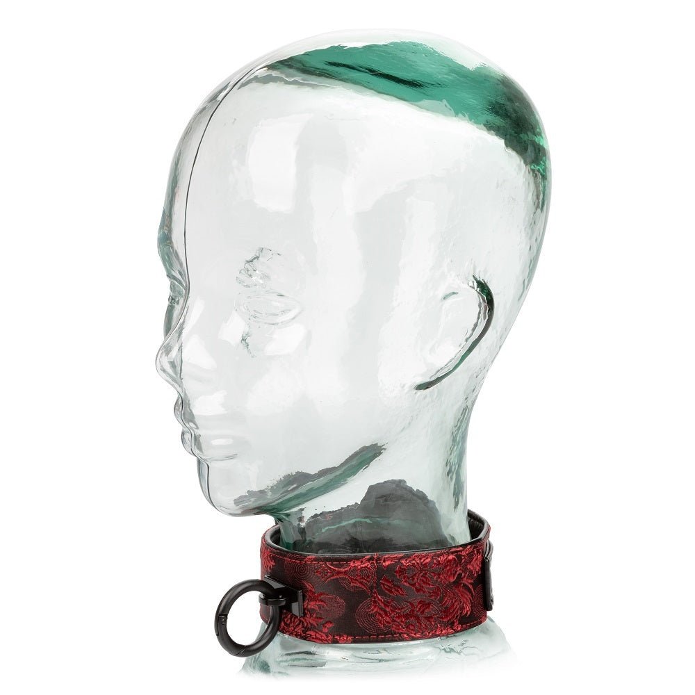 Scandal Collar with Leash Red – Sex toys NZ by Naughtyhut. Discreet delivery nationwide.