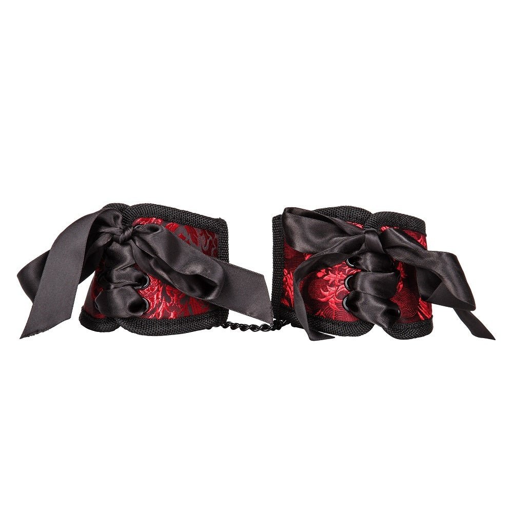 Scandal Corset Cuffs Red – Sex toys NZ by Naughtyhut. Discreet delivery nationwide.