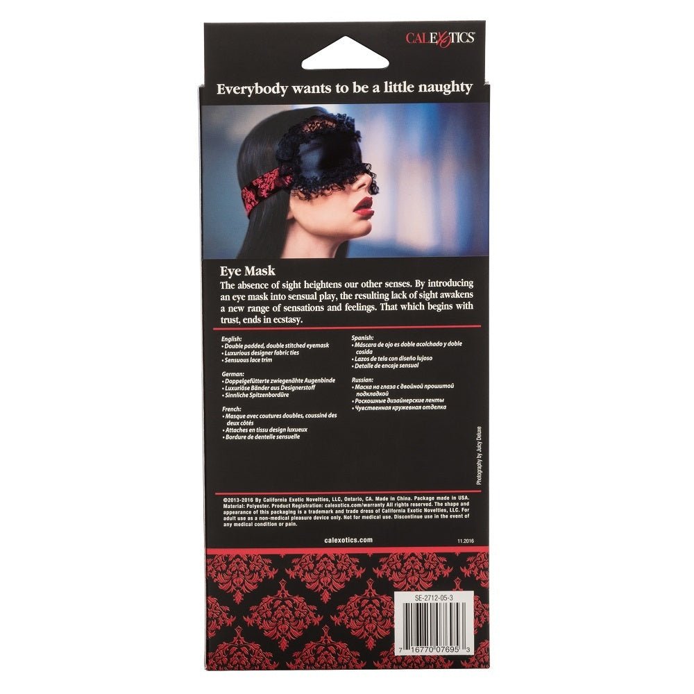 Buy Scandal Eye Mask Black – Naughtyhut NZ sex toys online. Discreet delivery & top brands.