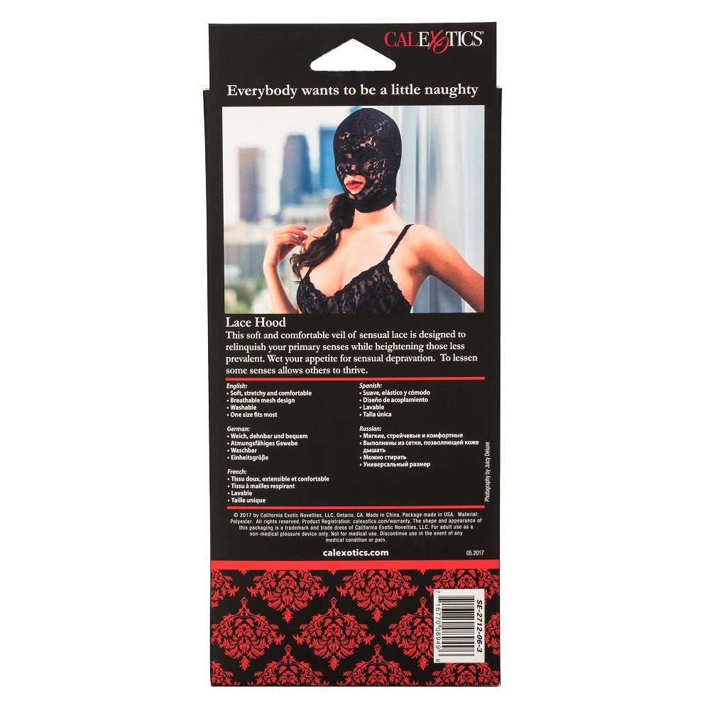 Scandal Lace Hood – Sex toys NZ by Naughtyhut. Discreet delivery nationwide.