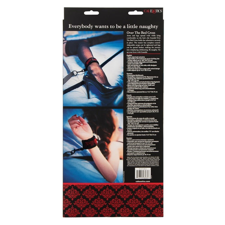 Scandal Over the Bed Cross Red – Sex toys NZ by Naughtyhut. Discreet delivery nationwide.