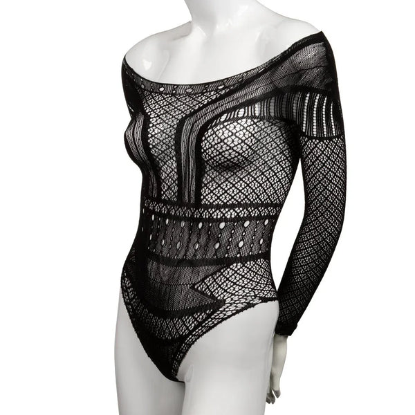 CalExotics Scandal Plus Size Off the Shoulder Body Suit