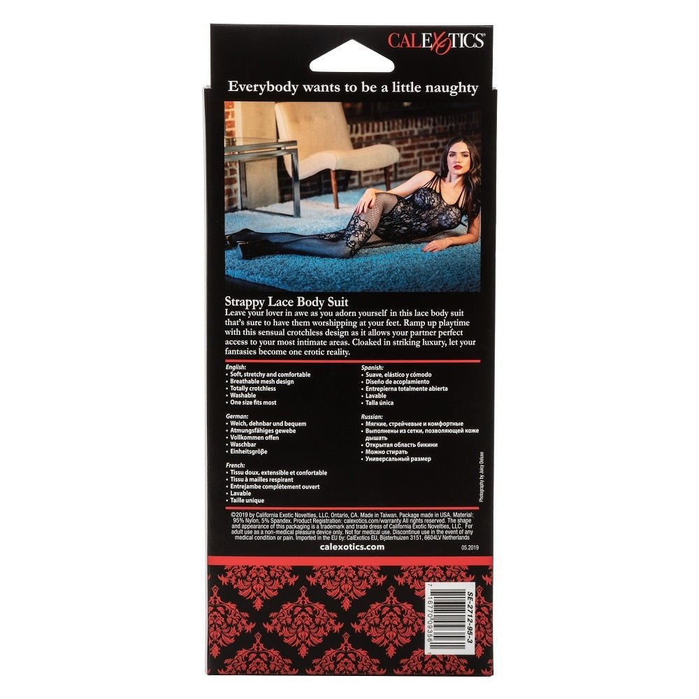 Buy Scandal Strappy Lace Body Suit – Naughtyhut NZ sex toys online. Discreet delivery & top brands.