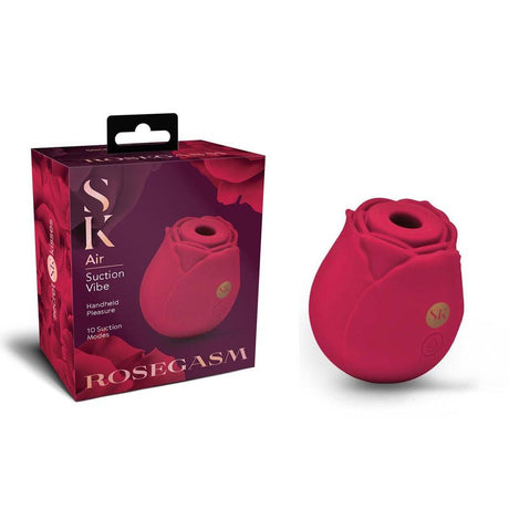Buy Secret Kisses ROSEGASM AIR - Rose Red USB Rechargeable Air Pulsation Stimulator – Naughtyhut NZ sex toys online. Discreet delivery & top brands.