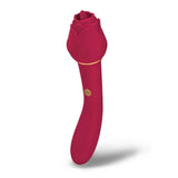 Buy Secret Kisses ROSEGASM LINGO - Rose Red 20.3 cm Dual Vibrator & Flicking Stimulator – Naughtyhut NZ sex toys online. Discreet delivery & top brands.