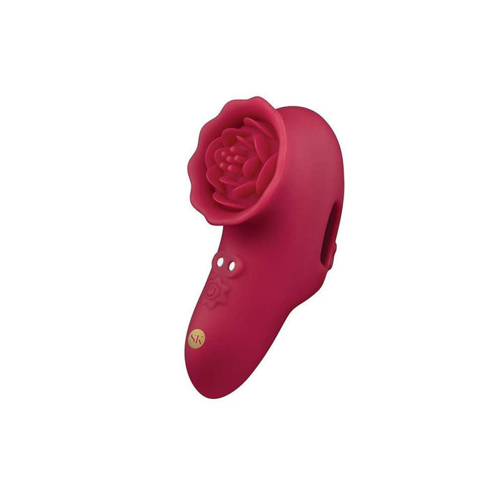 Secret Kisses ROSEGASM PLAYFUL PETAL - Red USB Rechargeable Finger Stimulator – Sex toys NZ by Naughtyhut. Discreet delivery nationwide.