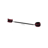 Buy Secret Kisses ROSEGASM SPREADER BAR SET - Black Metal Spreader Bar with Ankle Cuffs – Naughtyhut NZ sex toys online. Discreet delivery & top brands.