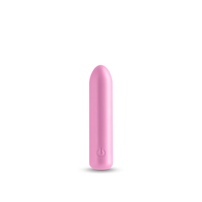 Buy Seduction - Roxy - Metallic Pink - Metallic Pink 9 cm USB Rechargeable Vibrating Bullet – Naughtyhut NZ sex toys online. Discreet delivery & top brands.