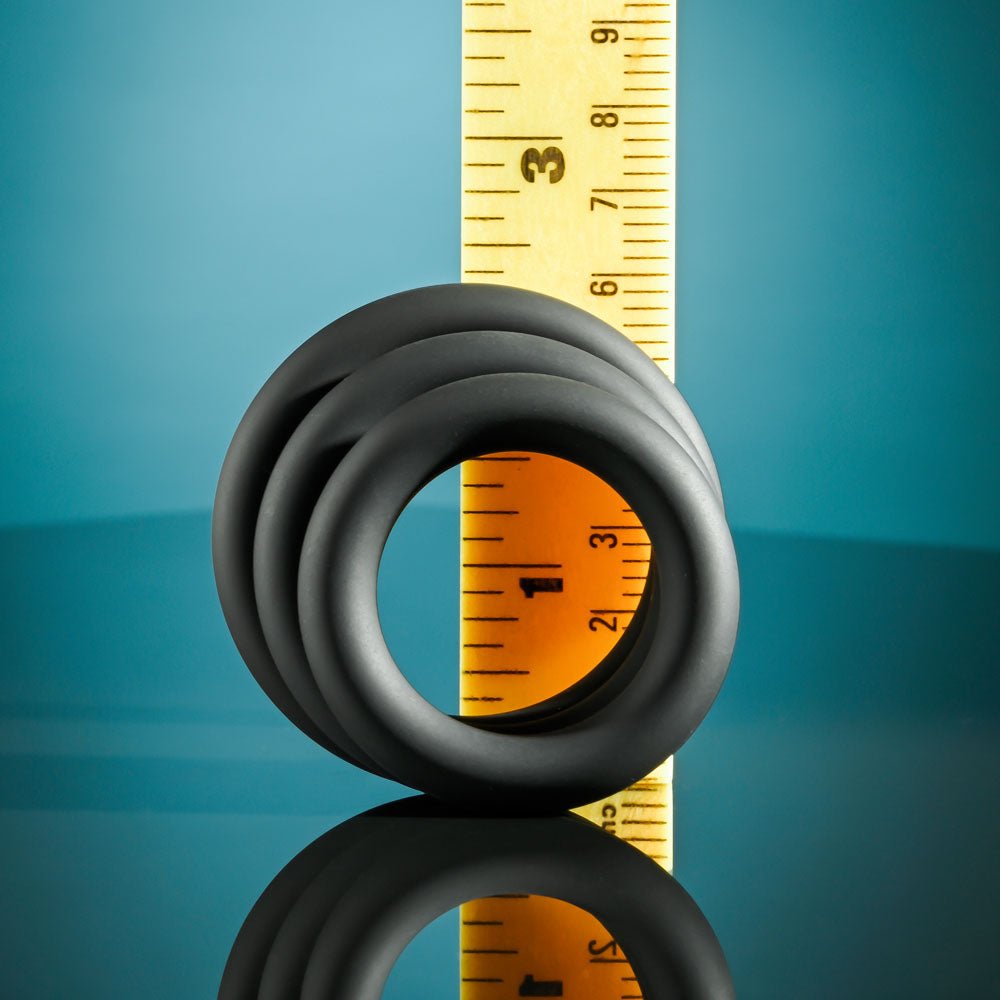 Selopa 3 RING CIRCUS - Black Cock Rings - Set of 3 Sizes – Sex toys NZ by Naughtyhut. Discreet delivery nationwide.