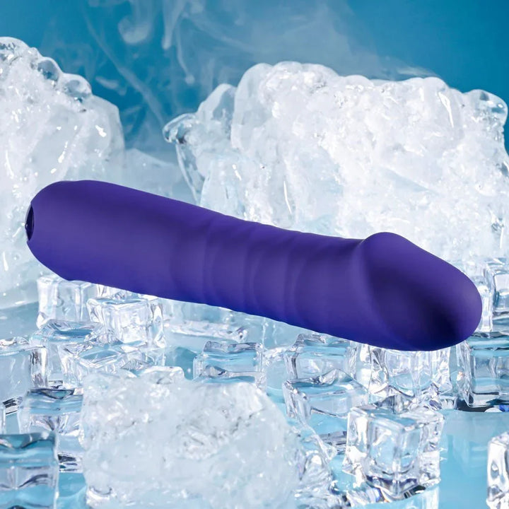 Selopa AMBITION - Purple 17 cm USB Rechargeable Thrusting Vibrator – Sex toys NZ by Naughtyhut. Discreet delivery nationwide.