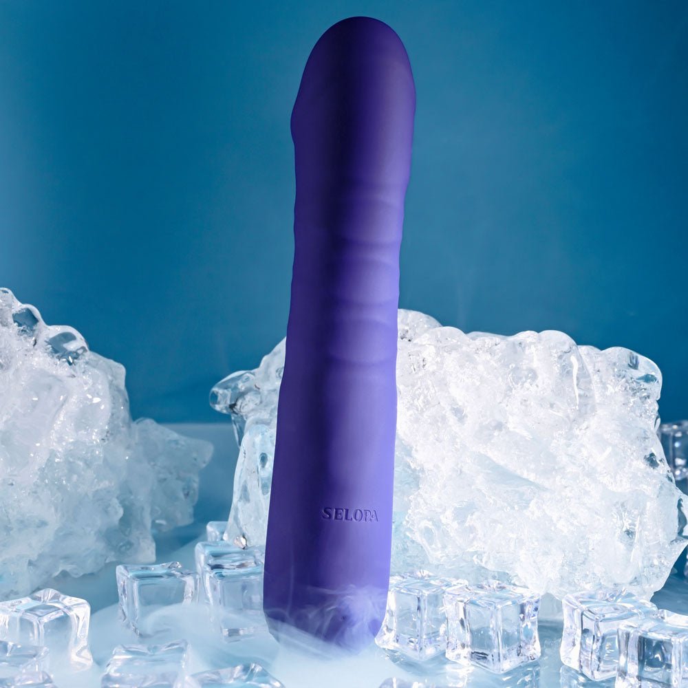 Buy Selopa AMBITION - Purple 17 cm USB Rechargeable Thrusting Vibrator – Naughtyhut NZ sex toys online. Discreet delivery & top brands.