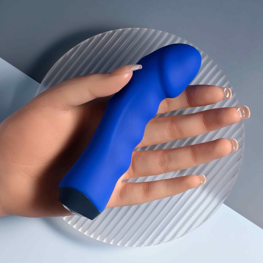 Selopa BLUE BANGER - Blue 13.6 cm USB Rechargeable Vibrator – Sex toys NZ by Naughtyhut. Discreet delivery nationwide.