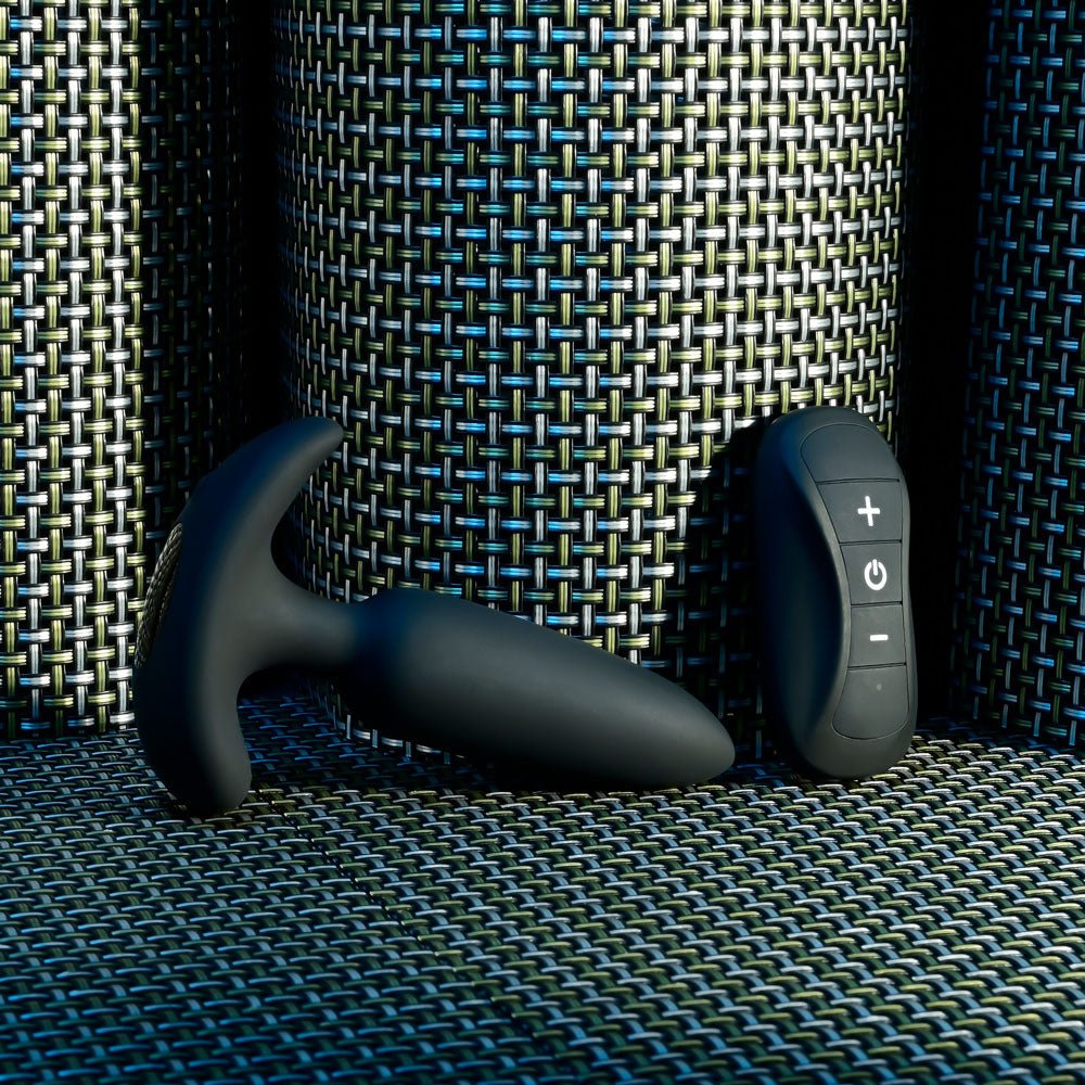 Selopa BLACK BEAUTY - Black 11.3 cm USB Rechargeable Vibrating Butt Plug with Wireless Remote – Sex toys NZ by Naughtyhut. Discreet delivery nationwide.