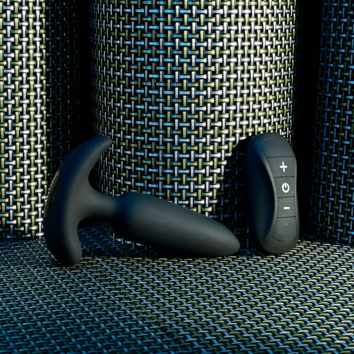 Selopa BLACK BEAUTY - Black 11.3 cm USB Rechargeable Vibrating Butt Plug with Wireless Remote – Sex toys NZ by Naughtyhut. Discreet delivery nationwide.