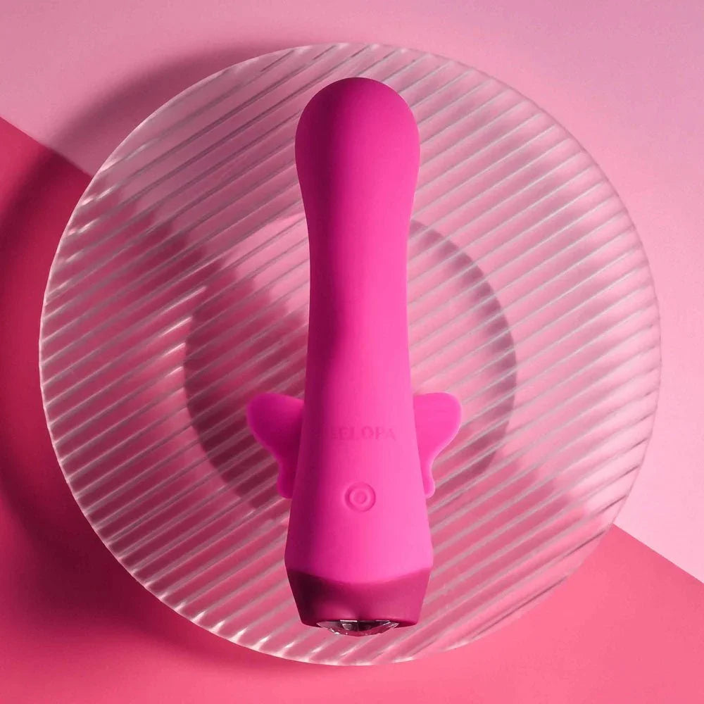 Butterfly Love with the control button on the pink handle in view