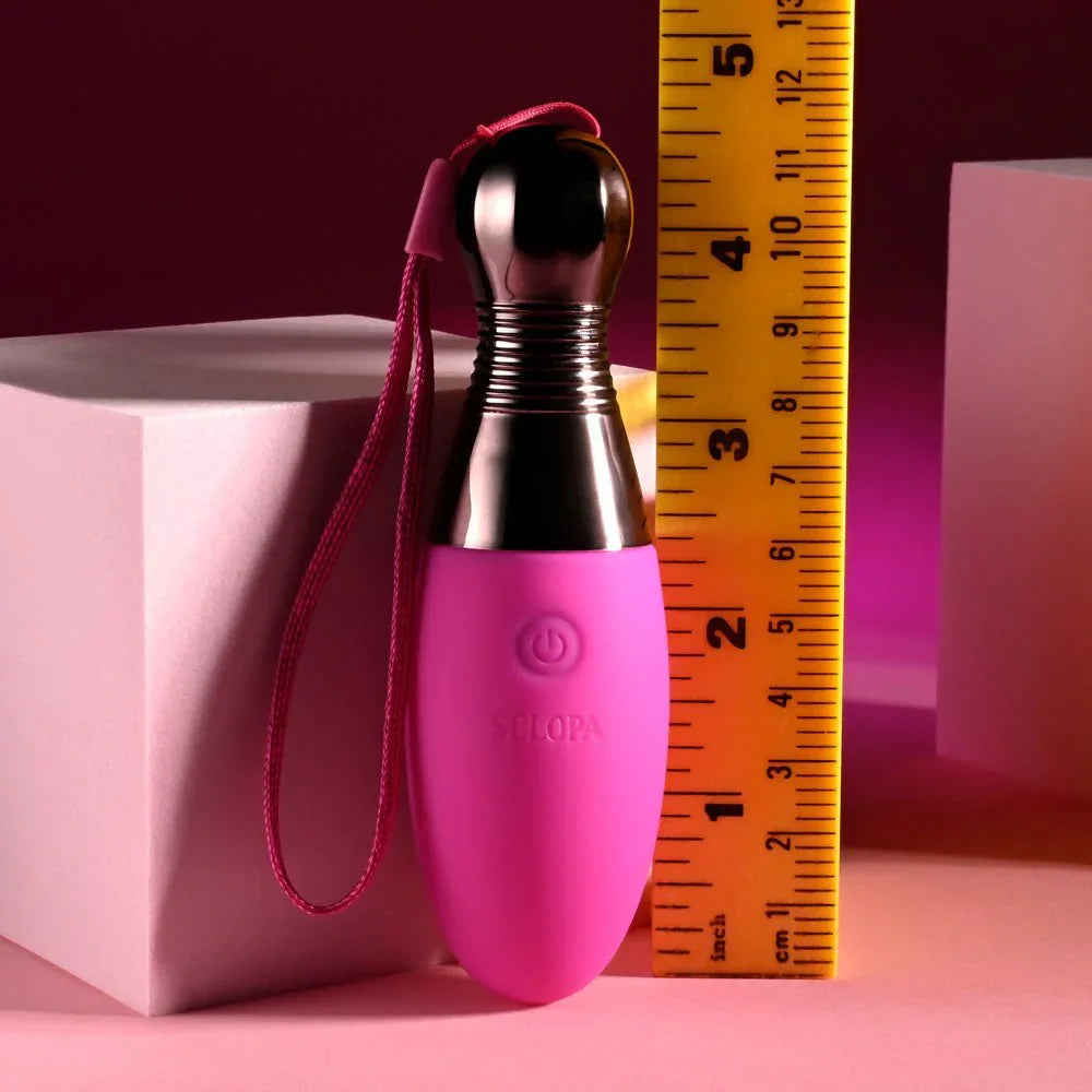 Companion egg stood beside a ruler to show its 11.9 cm length