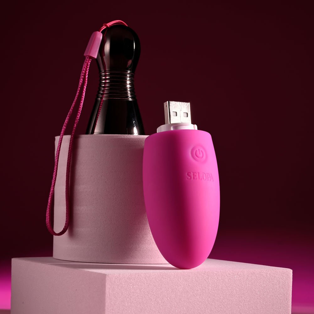Selopa COMPANION - Pink 11.9 cm USB Rechargeable Vibrating Egg – Sex toys NZ by Naughtyhut. Discreet delivery nationwide.