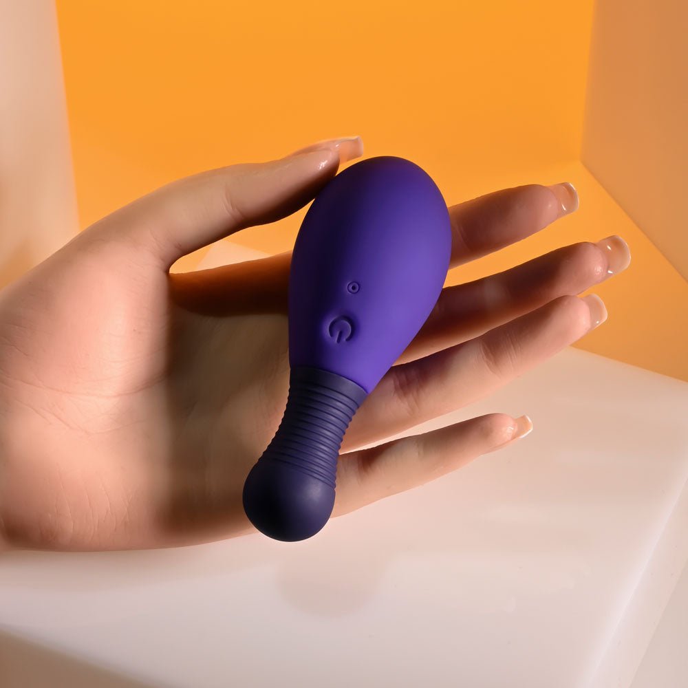 Buy Selopa EGG ME ON - Purple 10 cm USB Rechargeable Egg with Wireless Remote – Naughtyhut NZ sex toys online. Discreet delivery & top brands.