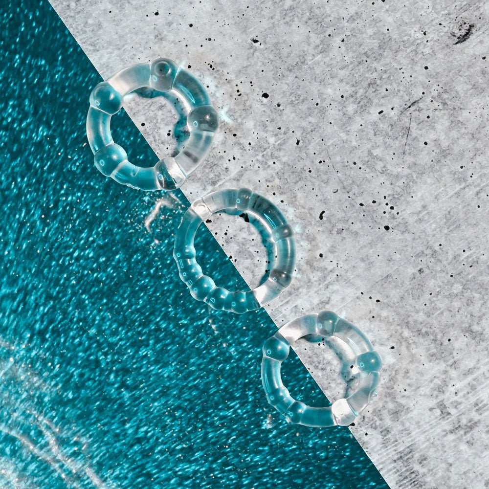 Selopa ERECTION RINGS - Clear Cock Rings - Set of 3 – Sex toys NZ by Naughtyhut. Discreet delivery nationwide.