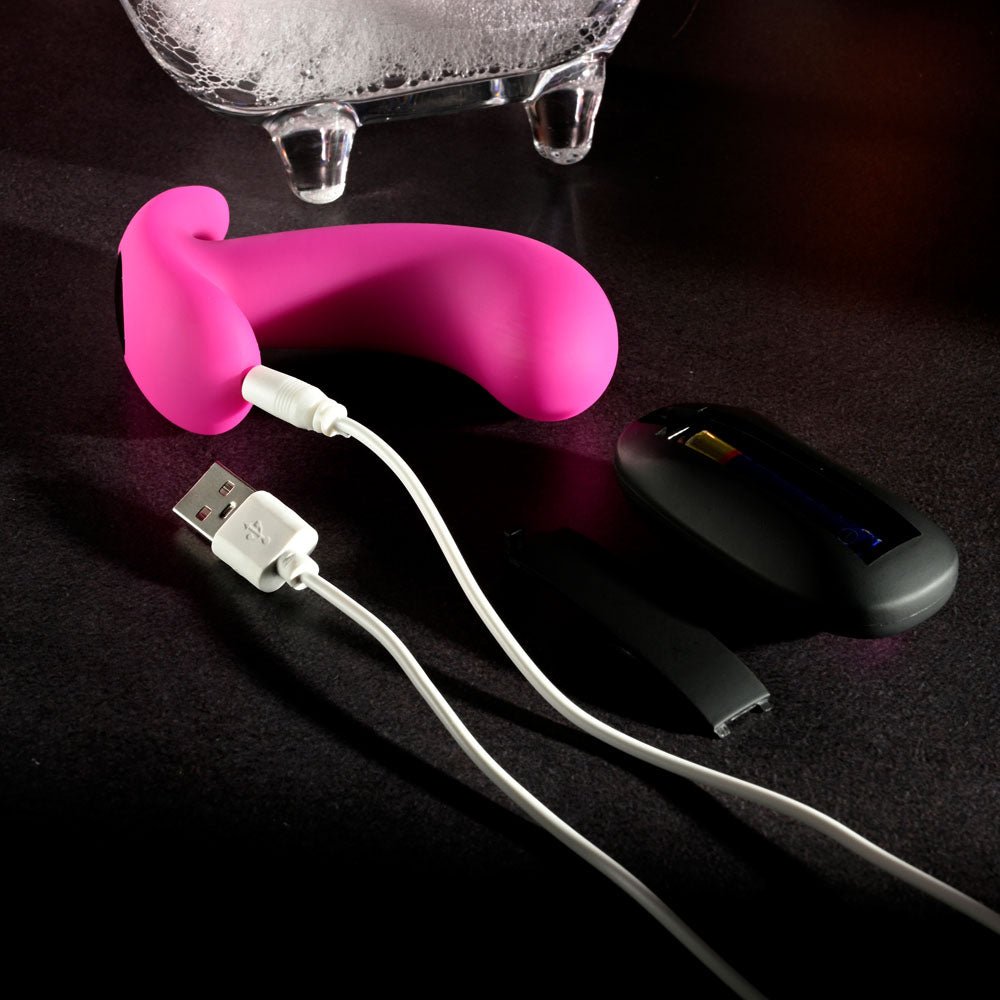 Buy Selopa HOOKING UP - Pink 9.5 cm USB Rechargeable Vibrator with Wireless Remote – Naughtyhut NZ sex toys online. Discreet delivery & top brands.