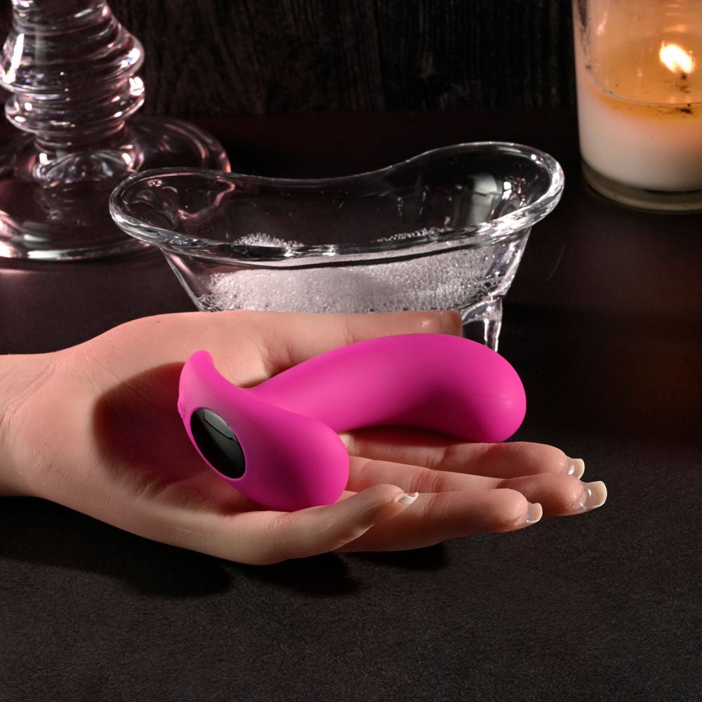 Selopa HOOKING UP - Pink 9.5 cm USB Rechargeable Vibrator with Wireless Remote – Sex toys NZ by Naughtyhut. Discreet delivery nationwide.