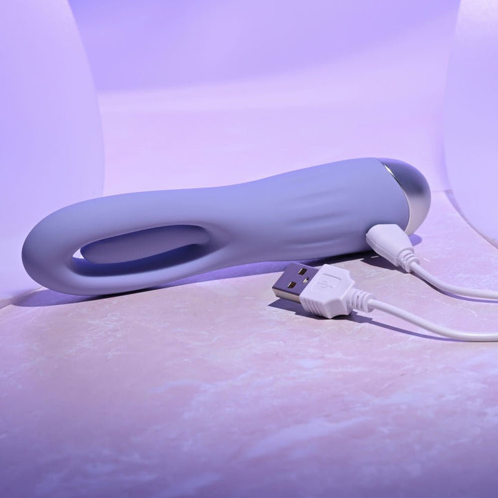 Selopa IN A FLAP - Purple 15 cm USB Rechargeable Flicking Stimulator – Sex toys NZ by Naughtyhut. Discreet delivery nationwide.