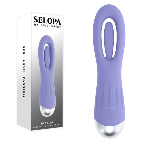 Buy Selopa IN A FLAP - Purple 15 cm USB Rechargeable Flicking Stimulator – Naughtyhut NZ sex toys online. Discreet delivery & top brands.