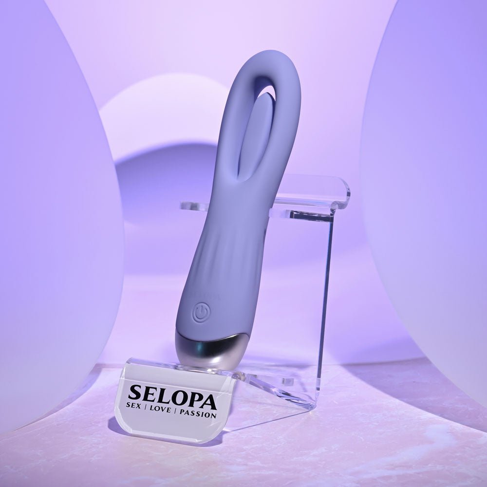 Selopa IN A FLAP - Purple 15 cm USB Rechargeable Flicking Stimulator – Sex toys NZ by Naughtyhut. Discreet delivery nationwide.
