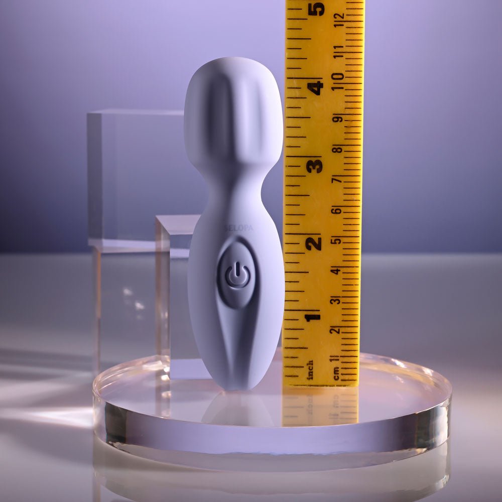 Buy Selopa LIL' WAND - Purple 11 cm USB Rechargeable Massage Wand – Naughtyhut NZ sex toys online. Discreet delivery & top brands.