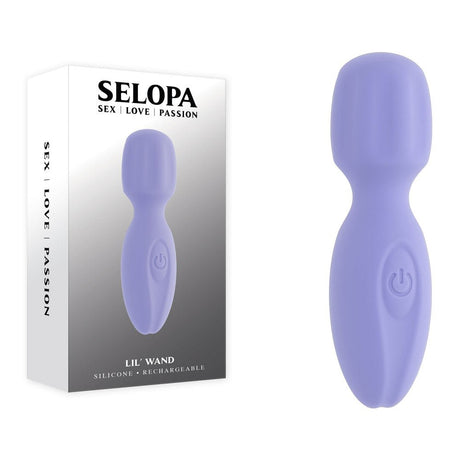 Buy Selopa LIL' WAND - Purple 11 cm USB Rechargeable Massage Wand – Naughtyhut NZ sex toys online. Discreet delivery & top brands.
