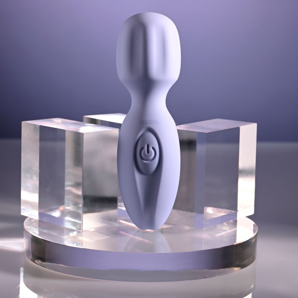 Buy Selopa LIL' WAND - Purple 11 cm USB Rechargeable Massage Wand – Naughtyhut NZ sex toys online. Discreet delivery & top brands.