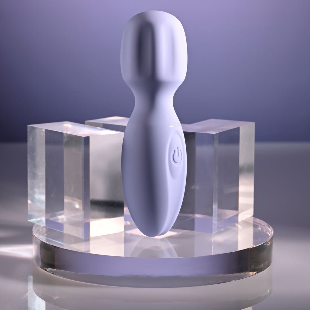 Buy Selopa LIL' WAND - Purple 11 cm USB Rechargeable Massage Wand – Naughtyhut NZ sex toys online. Discreet delivery & top brands.